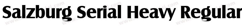 Salzburg Serial Heavy Regular字体转换